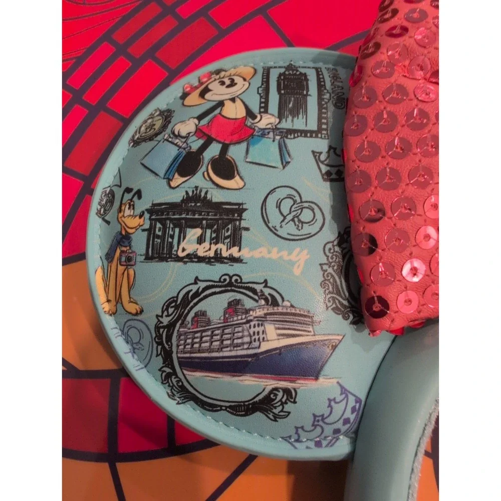 DCL Disney Cruise Line Mickey & Minnie Mouse Europe Ears Headband Authentic NEW
